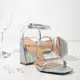 Sandália Feminina Brilho Salto Alto Confortável Original Strass Stessy Shoes em oferta