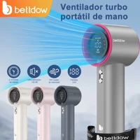 Imagem da promoção Turbo Ventilador Portátil Recarregável 4000 mAh Mini Ventilador Vento Forte 100 Engrenagem Alta Velo