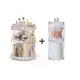 Kit Organizador Cosmético Maquiagem Acrílico Giratório 360º + Organizador Acrílico Porta Algodão e C em oferta