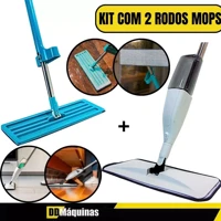 Imagem da promoção Kit Rodo Mop Vassoura Mágica Com Reservatório + Rodo Mop Mágica Puxa e Seca Inteligente - FASTERR