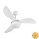 Ventilador de Teto Ventisol Fênix Branco / Silver 3 Pás, 3 Velocidades, CV3 Premium em oferta