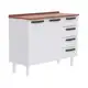 Balcão de Cozinha Colormaq com Tampo Aço - 2 Portas 4 Gavetas Barcelona em oferta