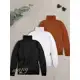 Kit 3 Peças Blusa Trico Feminina Gola Alta Cacharreal Manga Longa em oferta