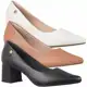 Scarpin Feminino GiGiL Sapato Casual Salto Grosso Bico Fino Confortável em oferta