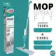 Vassoura Rodo Magico Mop Spray De Limpeza Esfregão + 3 Refis em oferta