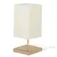 Abajur Eros Quad Bege Base Quadrada New Cobre em oferta