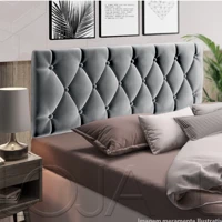 Imagem da promoção Cabeceira Almofadada de Cama Casal Paris 140cm X 55cm Várias Cores