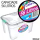 Caixa Organizadora Com Tampa Grande 56L Pequena 12L Transparente e Trava em oferta