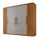Guarda Roupa Casal Roma MDF 6 Portas e 2 Gavetas - Moderna em oferta