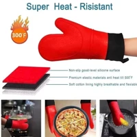 Imagem da promoção Luva Térmica de Cozinha Silicone Forrada Forno Fogão Pegador Protetora Alta Temperatura Multiuso Lav