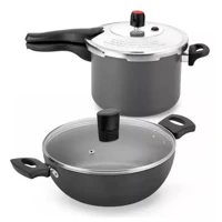 Imagem da promoção Kit Panela De Pressão 4,5l + Panela Wok Antiaderentes