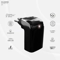 Imagem da oferta Clamper Pocket Fit 3P 20A Preto LCF