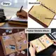 Cadernos Retro Diário Viajante Couro Capa Macia 13x9cm Papel Kraft Substituível Internos Blocos de N em oferta