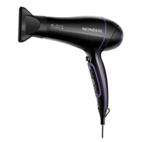 Secador De Cabelos Mondial Preto 2000w Scn-01 Preto/violeta 127v em oferta