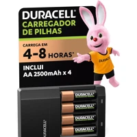 Imagem da Promoção Carregador Duracell de Pilhas Recarregáveis AA e AAA Com 4 Pilhas AA Inclusas – Bivolt