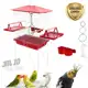 Gaiola Viveiro Calopsita com Bandejas Laterais C/Pé Grande Agapórnis Aves Mansas Completa Promoção em oferta