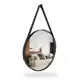 Espelho Redondo Decorativo Adnet Supenso de Parede 40cm Com Alça em oferta