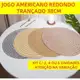 Jogo Americano Redondo 38cm Trançado Artesanal Descanso Mesa Jantar Chique Kit 2, 4 ou 6 Un Rústica em oferta