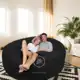 Puff Almofadão Gigante 120x20 Suede Sem Enchimento em oferta