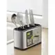 Escorredor de Talheres Inox Porta Talheres Portátil Suporte para Talheres Porta Talher Escorredor em oferta