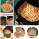 150 peças forma de airfryer descartável antiaderente de papel cozinha quadrado fritadeira cozimento em oferta