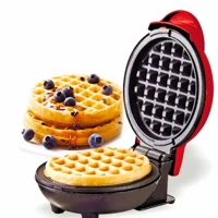 Imagem da promoção Mini Máquina de Waffles Elétrica Portátil Casa Cozinha Fazer Waffle Panquecas Automático 110V ou 22V