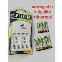 Imagem da promoção Carregador de pilha bateria recarregável AA , AAA, 9V