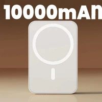 Imagem da promoção Carregador Portátil Indução para iPhone/Android Magsafe Sem fio 5000mAH/10000mah