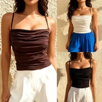 Imagem da promoção Regata Plissado De alcinha Suplex Feminina Com Forro