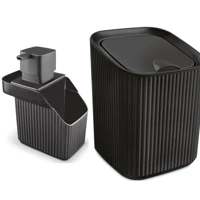 Imagem da promoção Kit Cozinha Porta Detergente e Lixeira 3L Conjunto Pia - Usual Utilidades