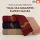 Kit 2 Toalhas de Banho Premium Gigante 100% Algodão – Felpudas, Macias e Super Absorventes em oferta