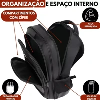 Imagem da promoção Mochila Coleção 2023 Luxo Viagem Executiva Reforçada