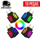Adaptador de Tomada Cubo Preto e Colorido 4 Entradas Universal Bivolt 10A e 20A em oferta