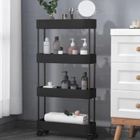 Imagem da promoção Carrinho com rodinhas para armazenamento e organização doméstica 4 Andares