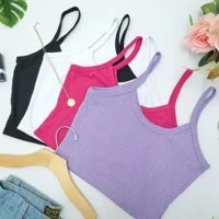 Imagem da promoção Kit 10 Blusa Feminina Cropped Top Feminino Regata Alcinha Canelado