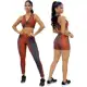Conjunto 3 Pçs Roupa Academia Calça Shorts Top em oferta