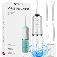 Imagem da promoção Irrigador Oral Elétrico EX Decor Portátil com 4 Bicos e 3 Modos Premium
