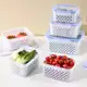 Organizador com 3 potes Herméticos De Geladeira para frutas, alimentos inclui Cesto tampa em oferta