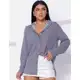 Camisa Social Feminina Clássica Listrada C/ Botões em oferta