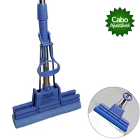 Imagem da promoção Mop Esponja 2 em 1 Rodo Com Espuma Enxuga e Varre Esfregão Rodo Mágico