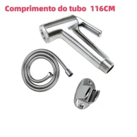 Imagem da promoção Chuveiro Sanitário Completo Luxo Metal Aço + ABS 1.3m Promoção Privada