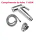 Chuveiro Sanitário Completo Luxo Metal Aço + ABS 1.3m Promoção Privada em oferta