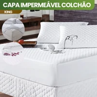 Imagem da promoção Capa De Colchão Impermeável King Com Elástico Proteção Total, Respirável E Fácil De Lavar