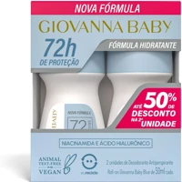 Imagem da oferta Kit Desodorante Roll On Giovanna Baby 2 unidades 50Ml Blue