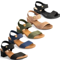 Imagem da promoção Sandália Modare Salto Bloco Grosso Baixo Confortável Original