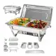 Rechaud Retangular 12 L Com 3/2/1 Cubas 1/3 Banho Maria Inox Litros Panelas Buffet 12litros Banho em oferta