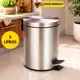 Lixeira 5 Litros Aço Inox com Pedal Antiodor Tampa Basculante Cozinha Banheiro Cesto Com Pedal E Bal em oferta