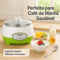 Imagem da promoção Máquina de Iogurte Elétrica Fun Kitchen Faça Iogurte Natural Caseiro Fácil e Saudável