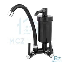 Imagem da Promoção Torneira C/ Filtro Bica Movel De Parede Cor Preto Acabamento Cromado Alta Qualidade