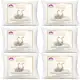 Kit 6 Travesseiro Pluma de Ganso Descanso Antiacaro 70x50cm Luxo Sintético em oferta